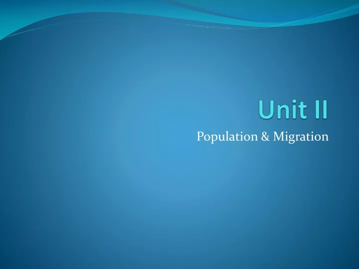 PPT - Unit II PowerPoint Presentation, Free Download - ID:9477279