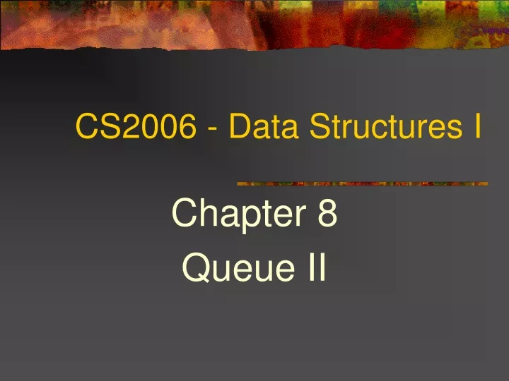 PPT - CS2006 - Data Structures I PowerPoint Presentation, free download ...