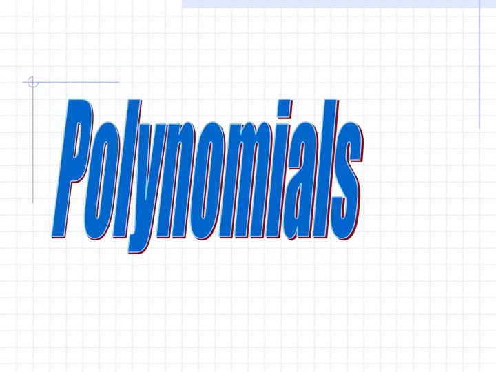 polynomials n.