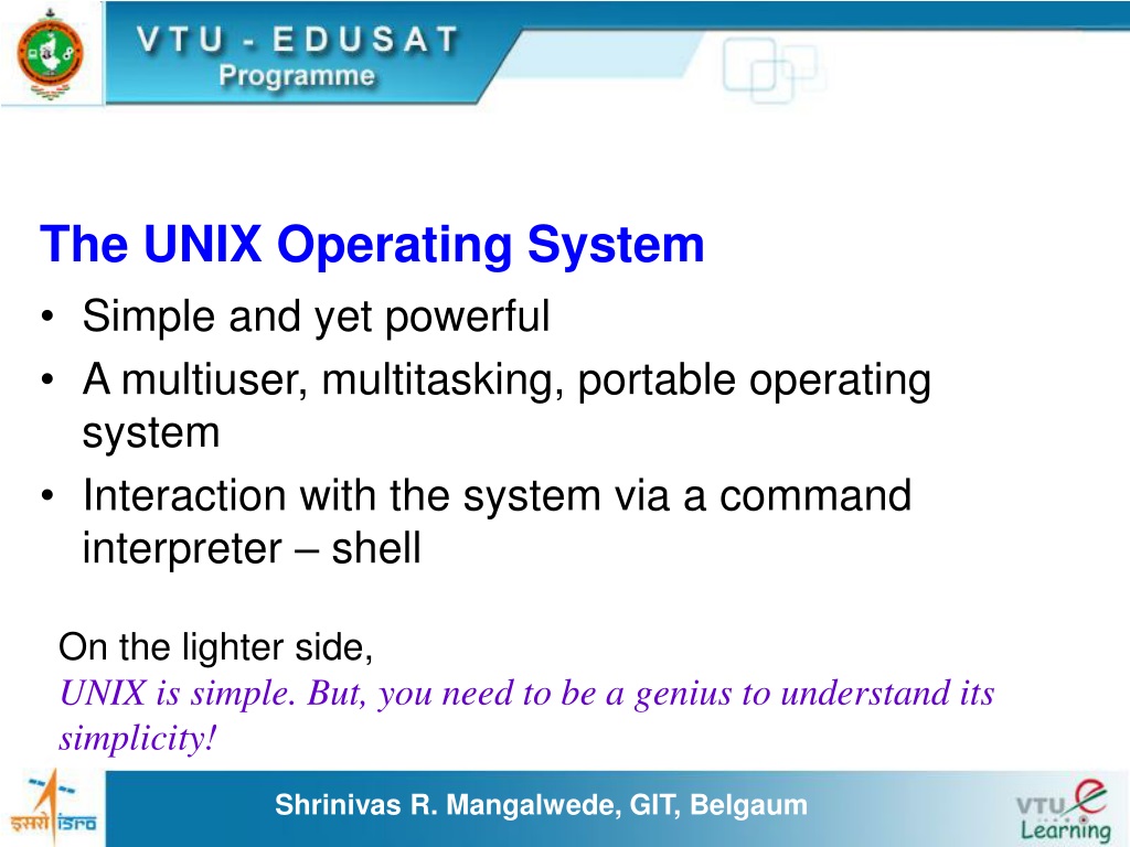 PPT - UNIX And Shell Programming (06CS36) PowerPoint Presentation, Free ...