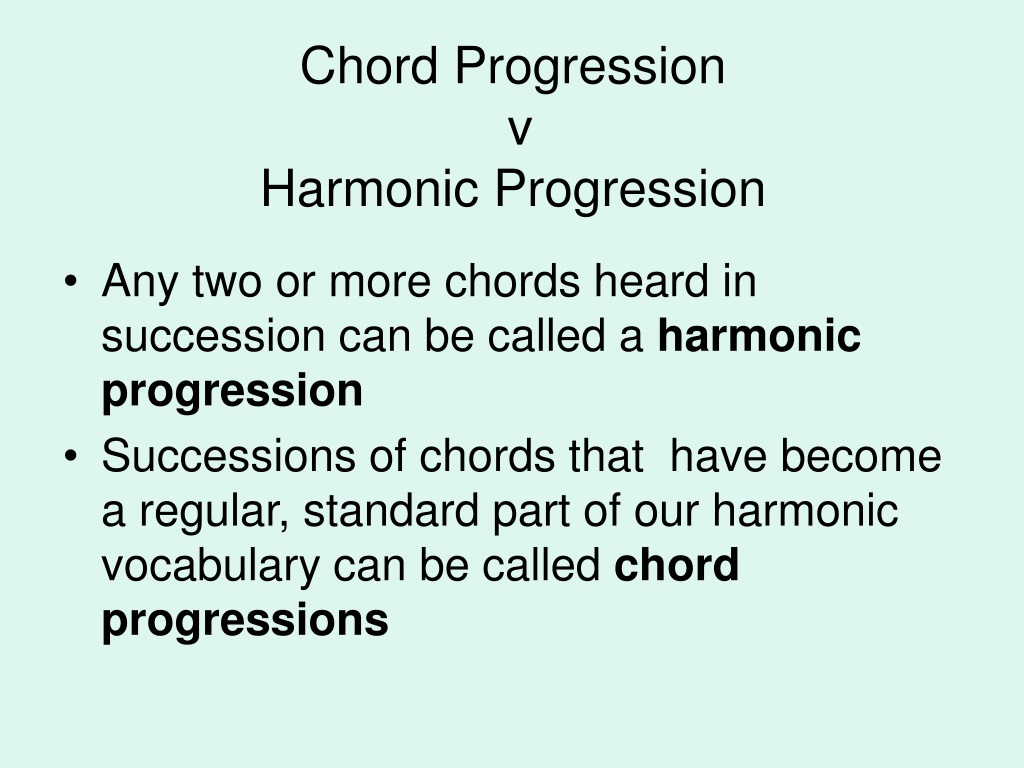 PPT - CHORD PROGRESSIONS PowerPoint Presentation, free download - ID ...