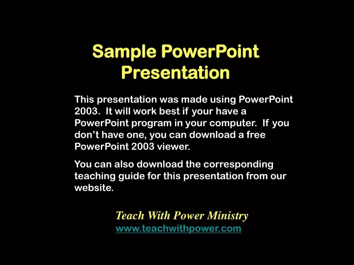 sample powerpoint presentation n.