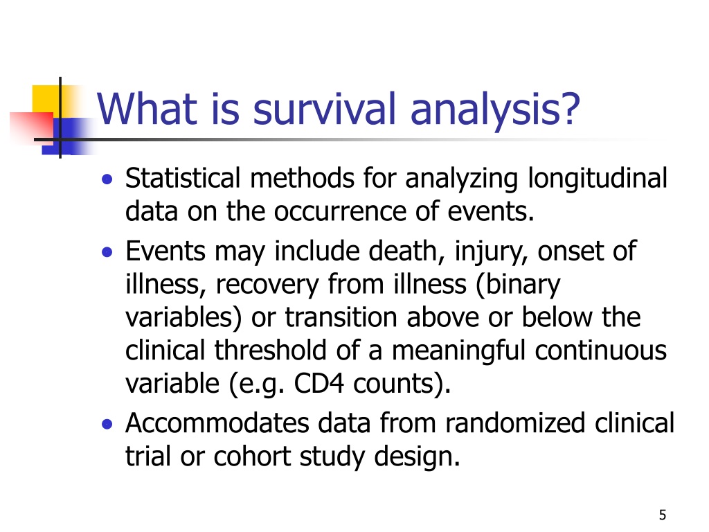 survival analysis research questions