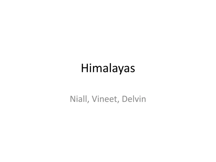 himalayas n.