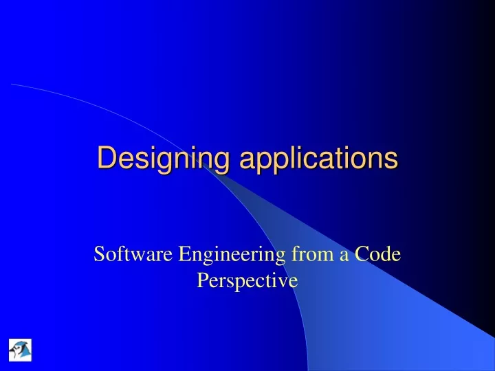 designing applications n.