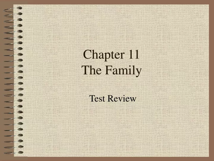 chapter 11 the family n.