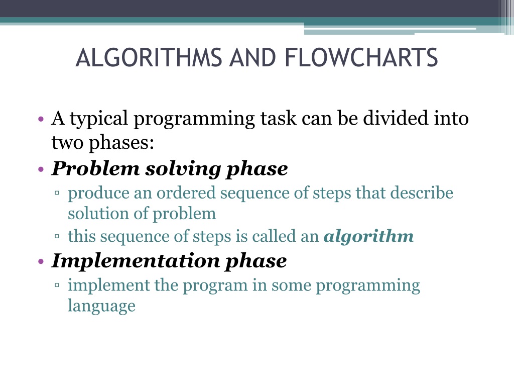 PPT - ALGORITHMS AND FLOWCHARTS PowerPoint Presentation, free download ...