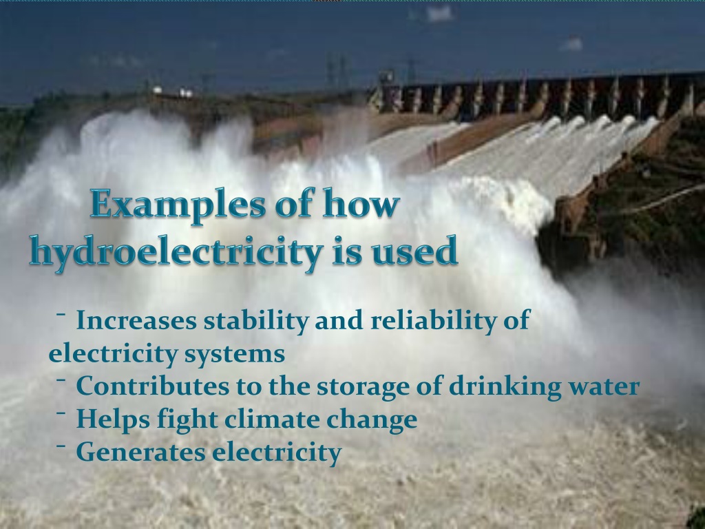 hydroelectricity ppt presentation download