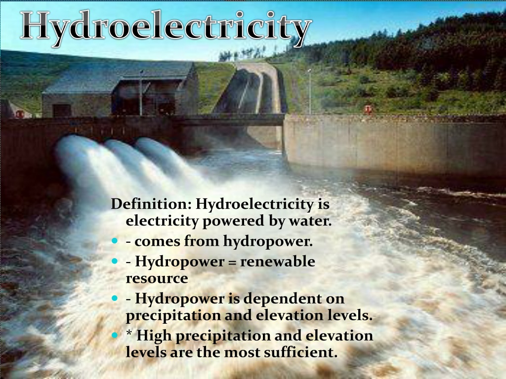 hydroelectricity ppt presentation download