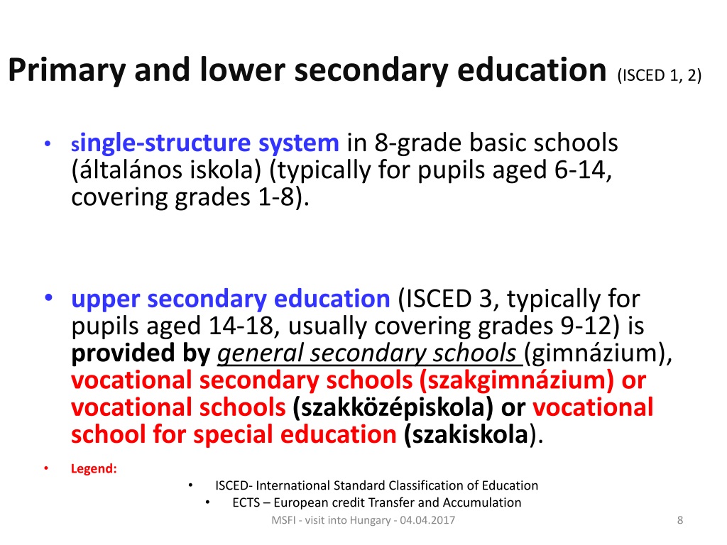 PPT - Hungarian National Education System PowerPoint Presentation, Free ...