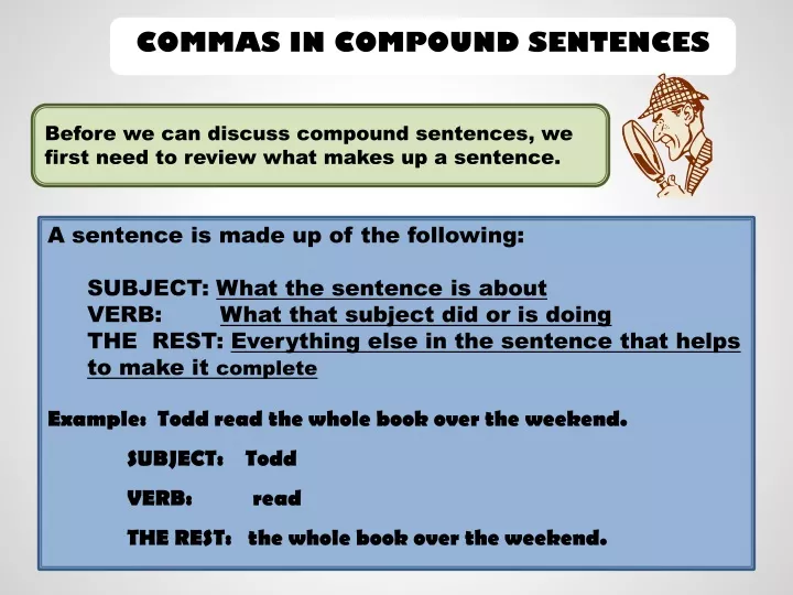 PPT - COMMAS IN COMPOUND SENTENCES PowerPoint Presentation, free ...