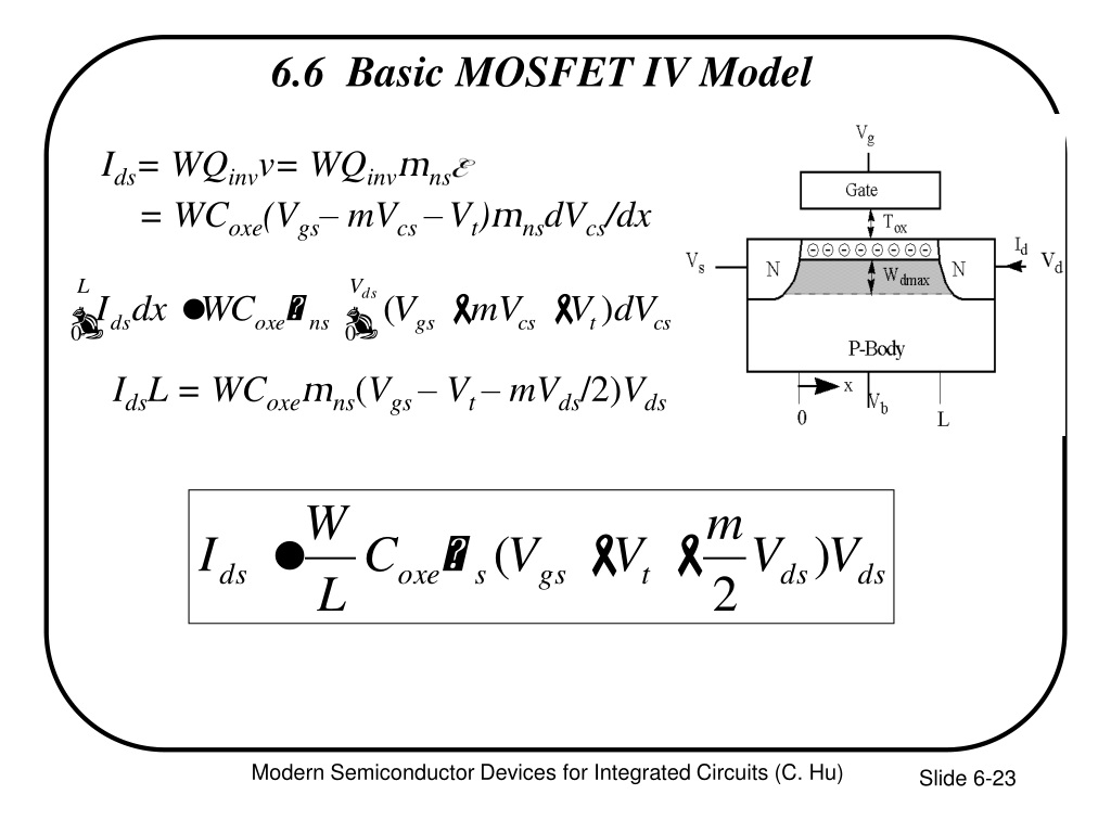 Ppt Chapter 6 Mosfet Powerpoint Presentation Free Download Id 9494804