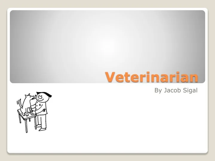 PPT Veterinarian PowerPoint Presentation, free download ID9496357