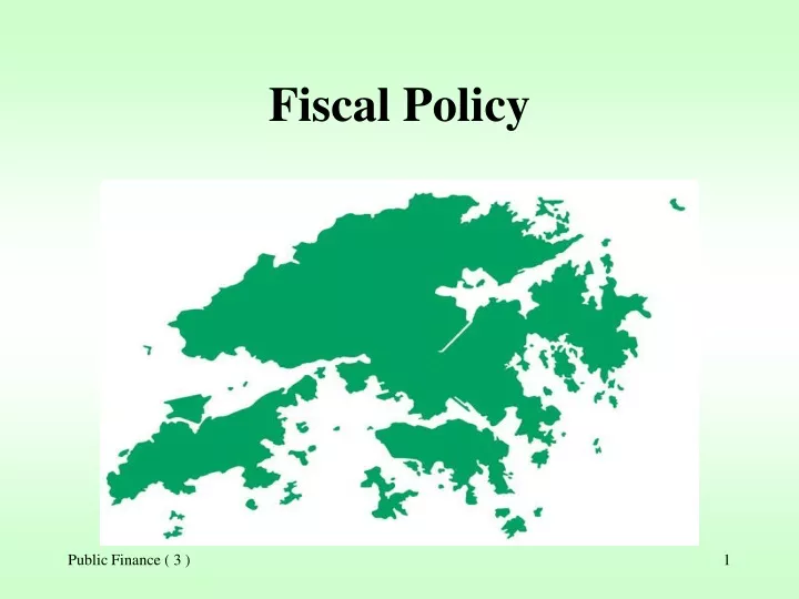 fiscal policy n.