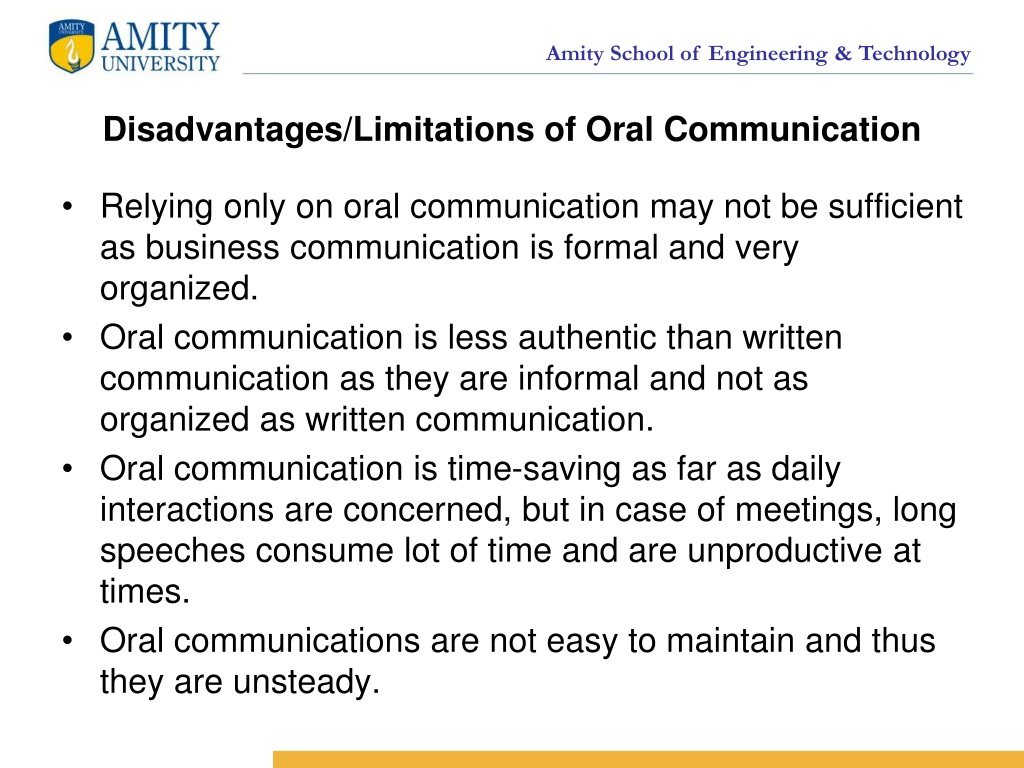 oral presentation advantages and disadvantages