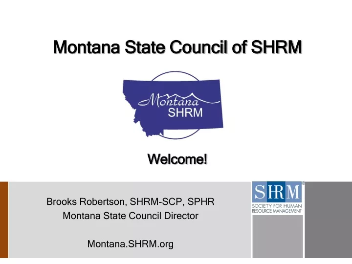 PPT Montana State Council of SHRM PowerPoint Presentation