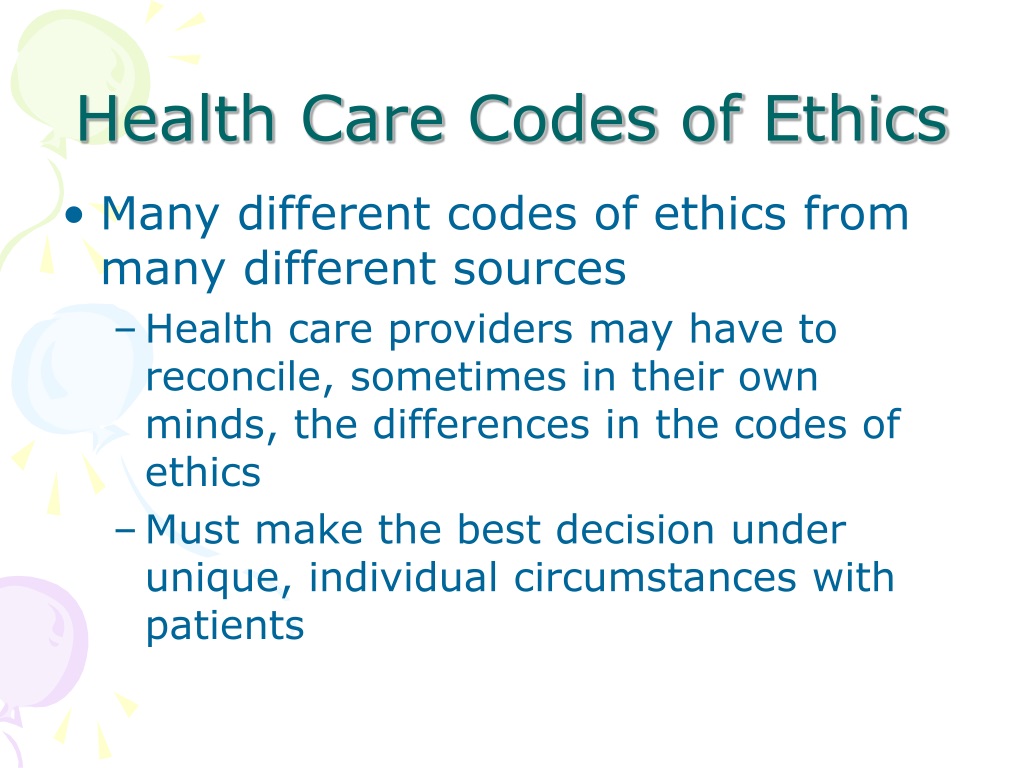 PPT - Business Ethics In HealthCare PowerPoint Presentation, Free ...