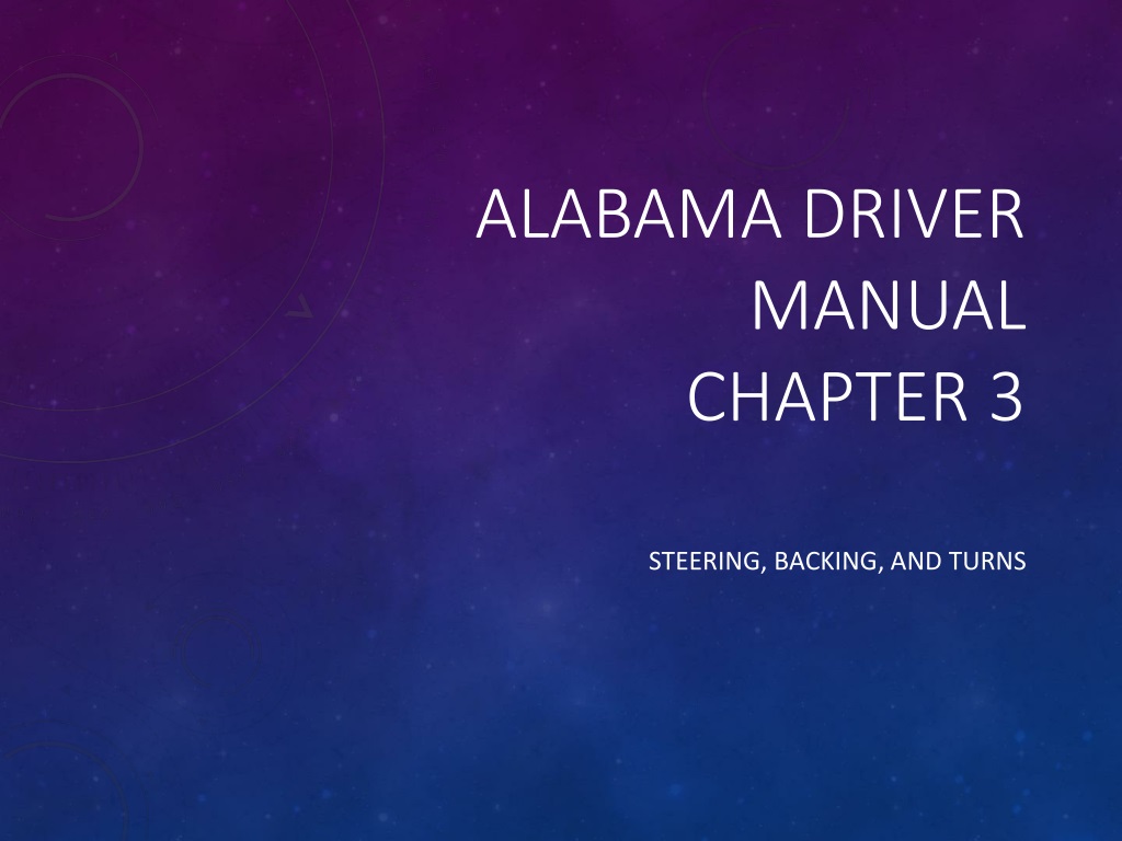PPT Alabama Driver Manual Chapter 3 PowerPoint Presentation, free