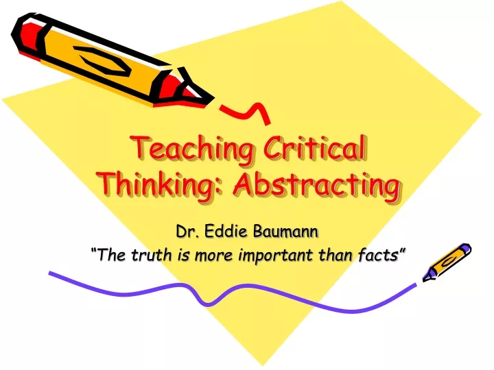 critical thinking vs abstract thinking