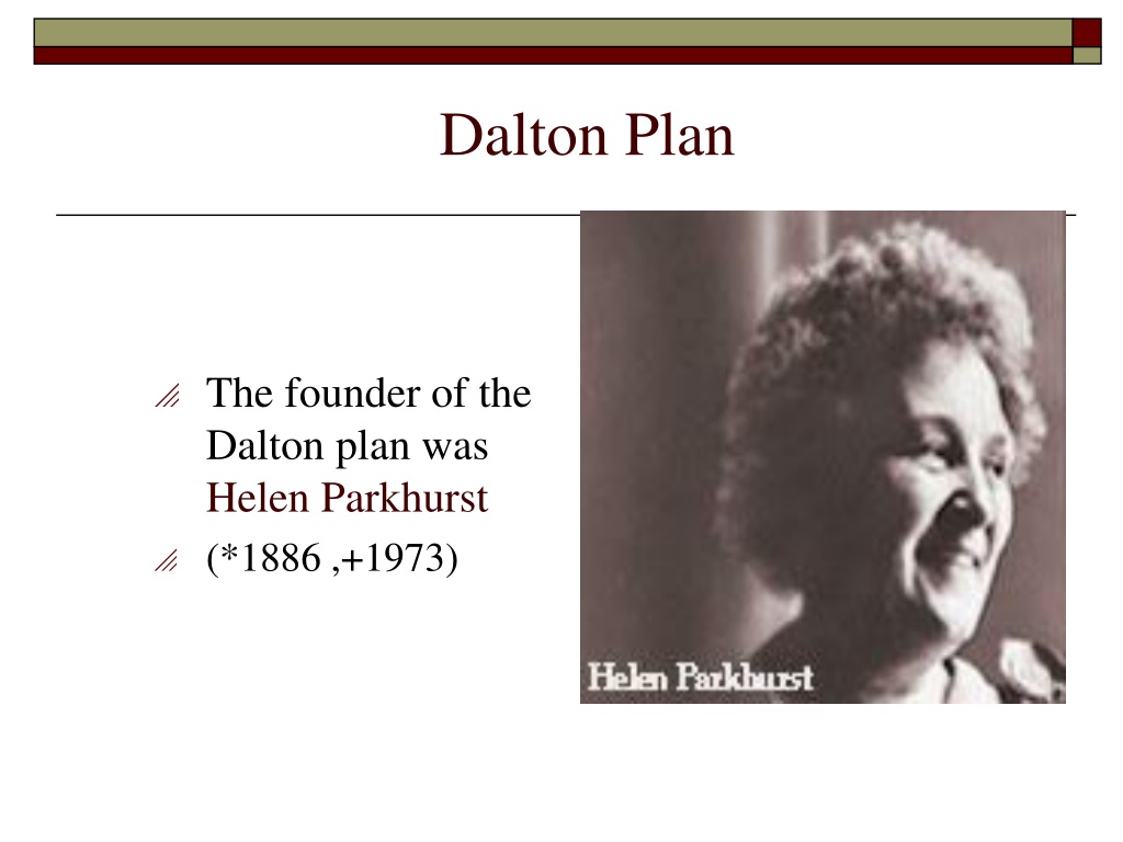 PPT Dalton Plan PowerPoint Presentation Free Download ID 9500364