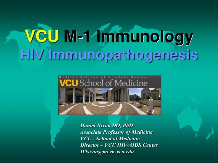 vcu m 1 immunology hiv immunopathogenesis n.