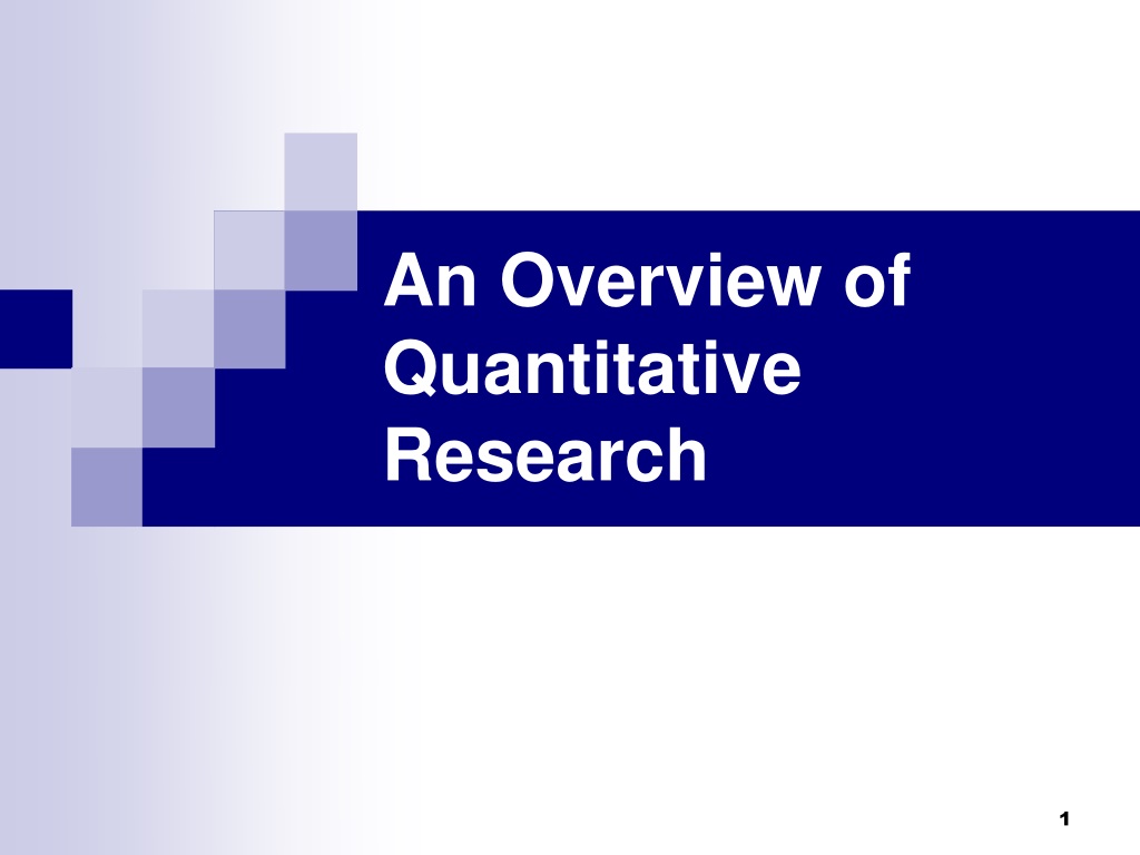 presentation on quantitative research