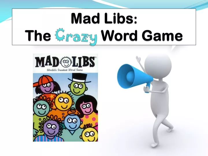 mad libs the crazy word game n.