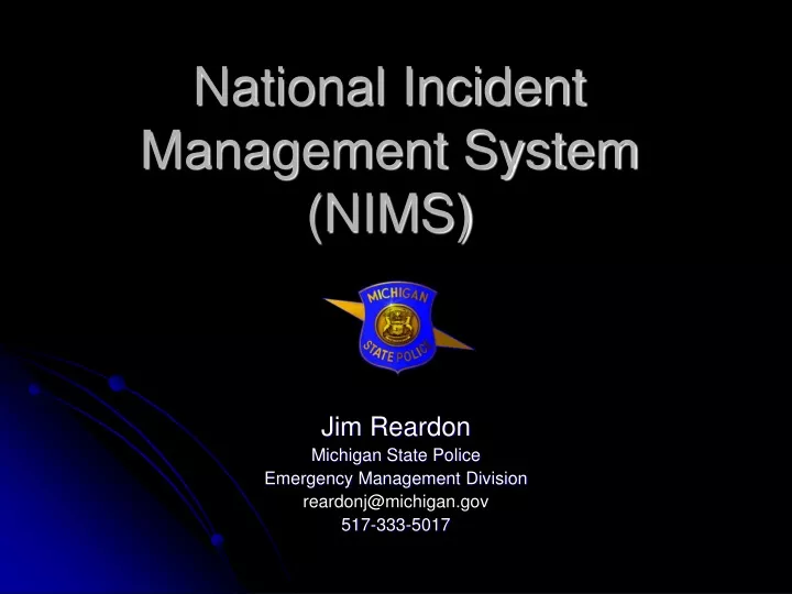 Ppt National Incident Management System Nims Powerpoint Presentation Id 9501598