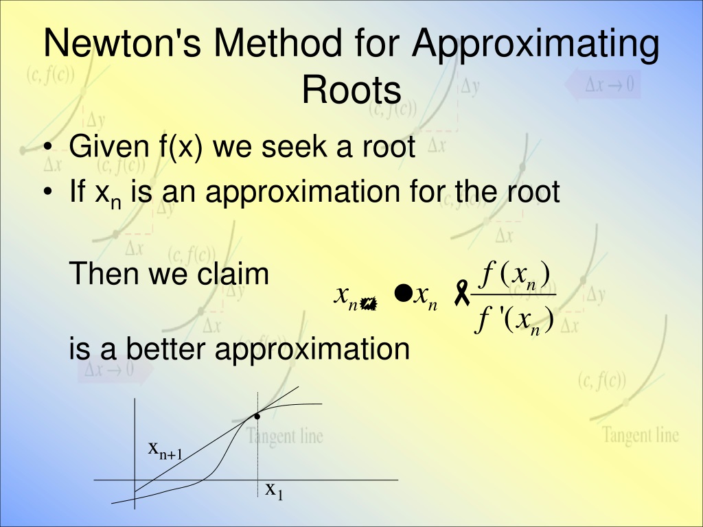 PPT - Newton's Method PowerPoint Presentation, Free Download - ID:9502724