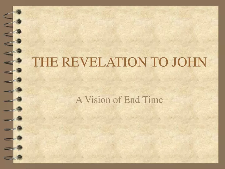 the revelation to john n.