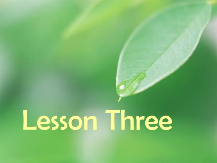 PPT - Lesson Three PowerPoint Presentation, Free Download - ID:9503327