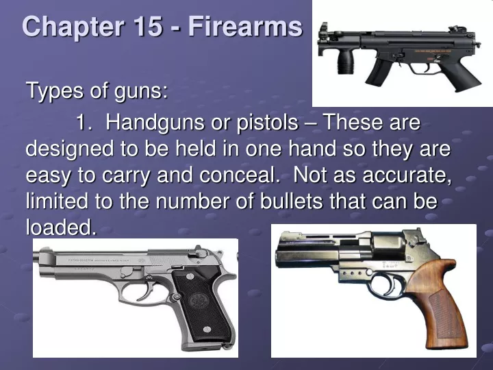 chapter 15 firearms n.