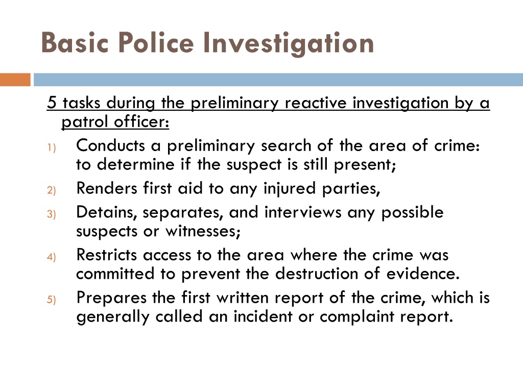 PPT - Introduction to Investigation PowerPoint Presentation, free ...