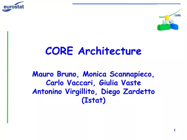 core architecture mauro bruno monica scannapieco n.