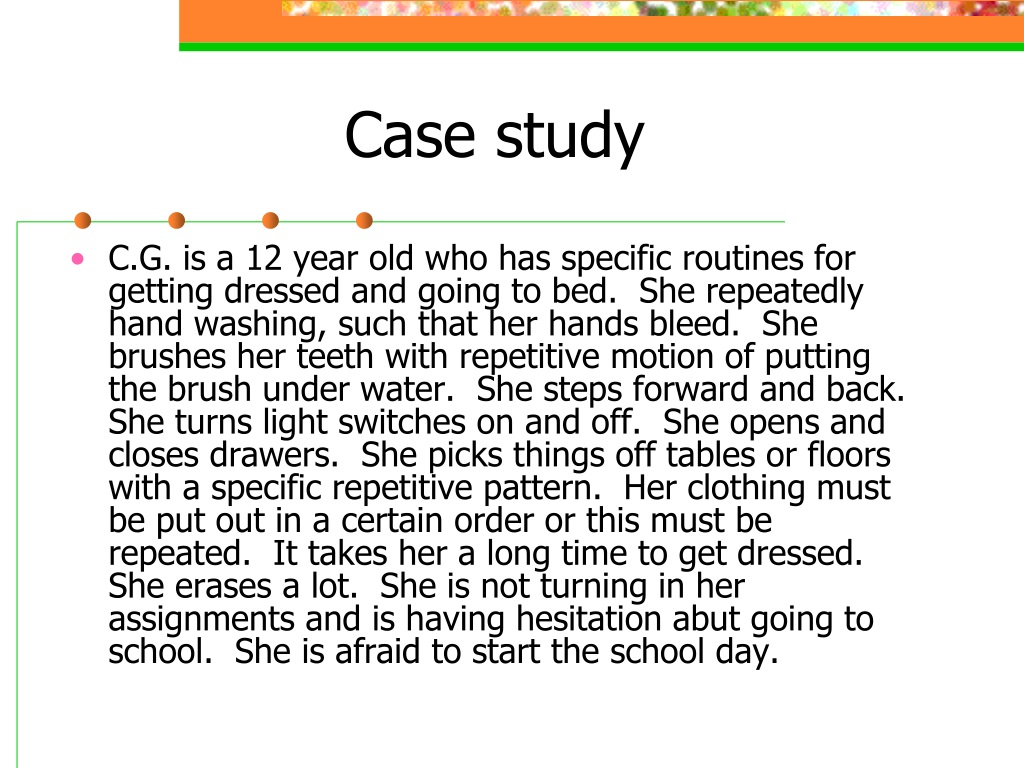 case study of a child with anxiety disorder