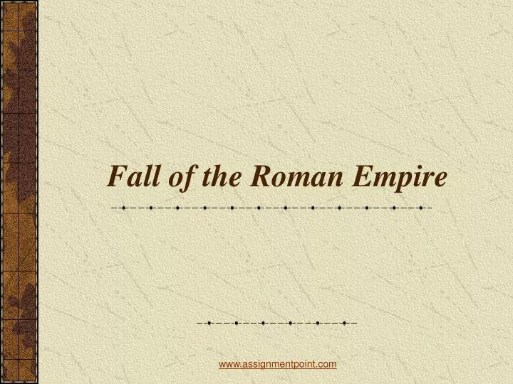 fall of the roman empire n.