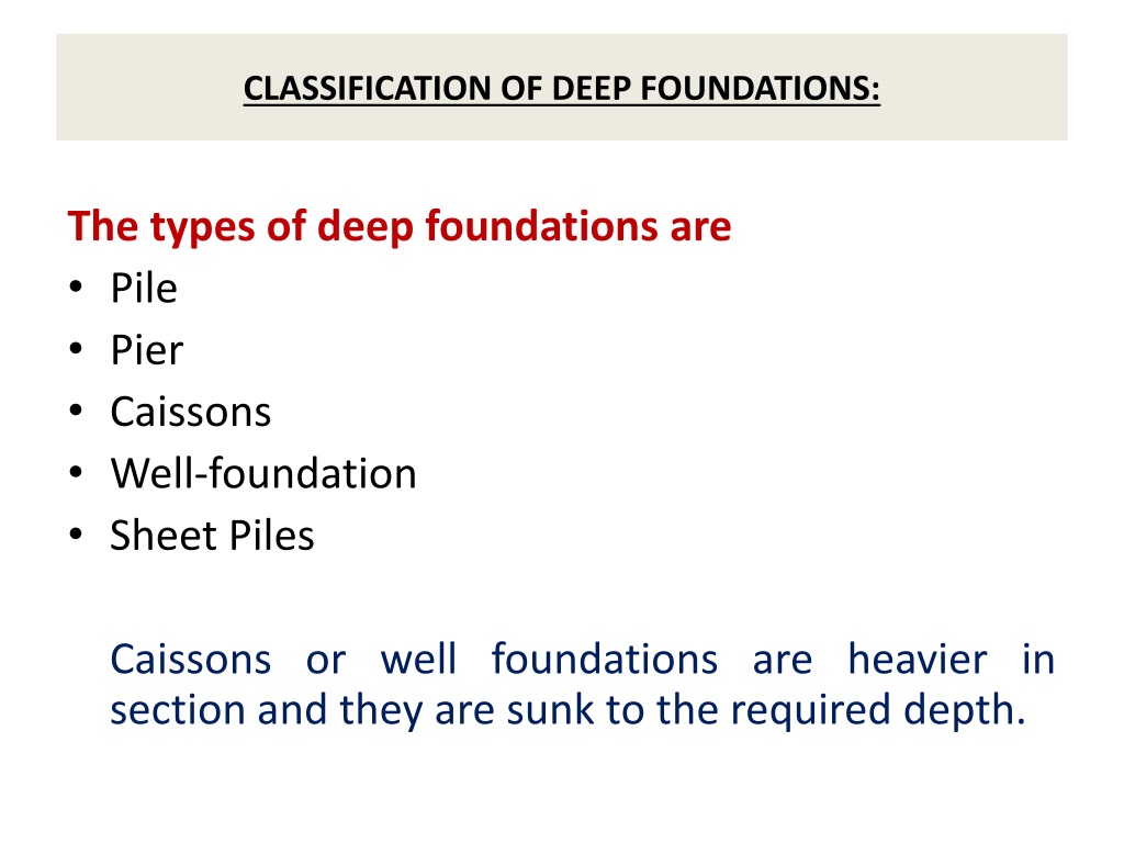 PPT - Introduction To Deep Foundations PowerPoint Presentation, Free ...