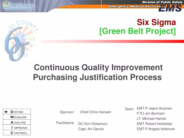 PPT - Six Sigma [Green Belt Project] PowerPoint Presentation, free