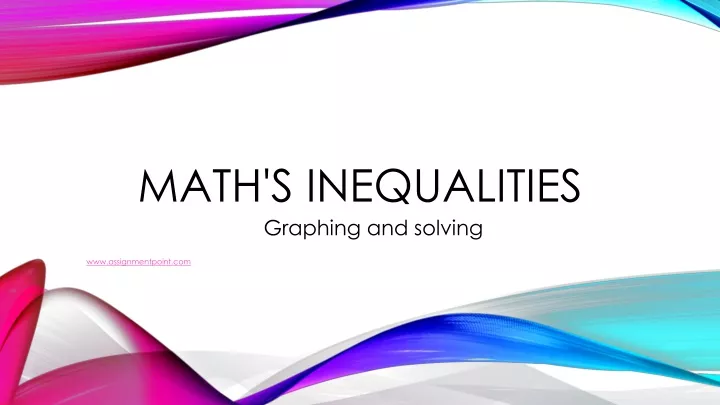 math s inequalities n.