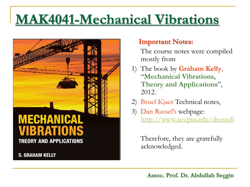 thesis on mechanical vibration