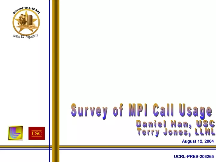 survey of mpi call usage n.