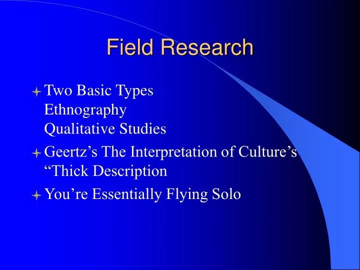 PPT Field Research PowerPoint Presentation, free download ID9508996