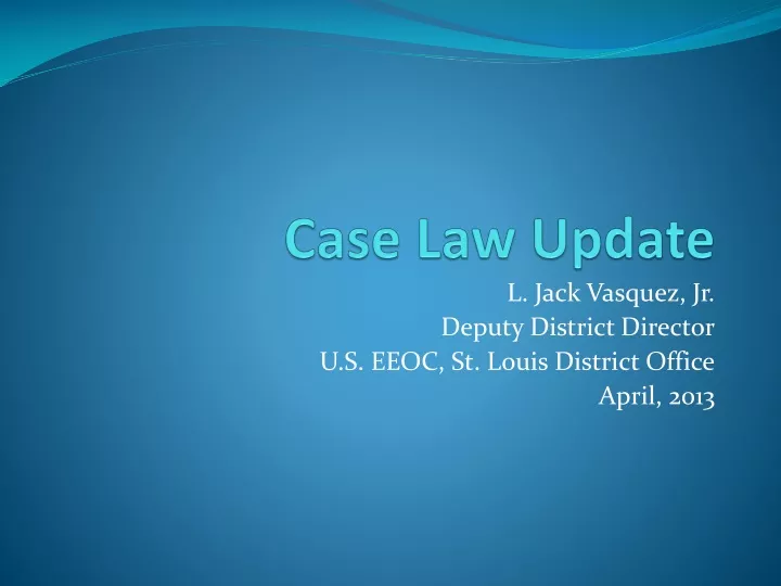 case law update n.