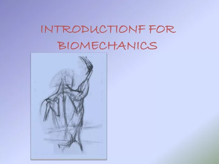 introductionf for biomechanics n.