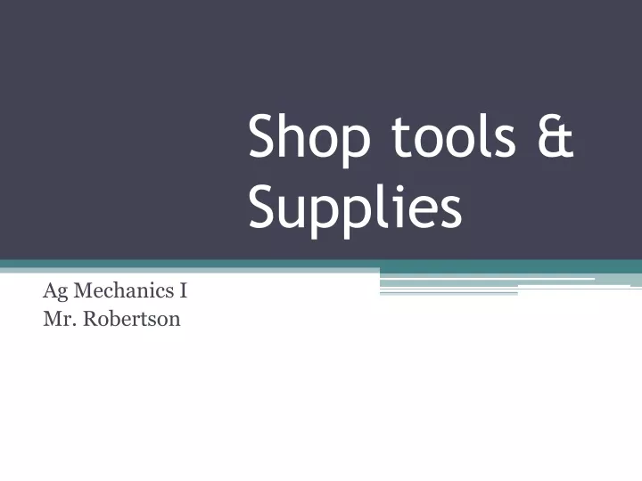shop tools supplies n.