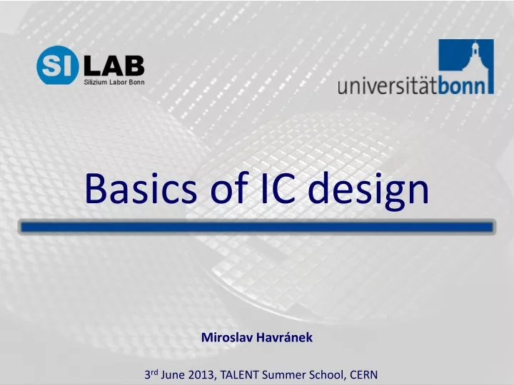 basics of ic design n.