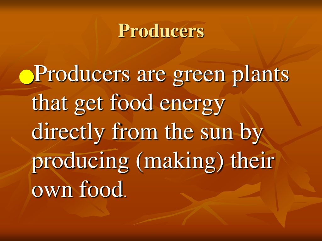 PPT - Producers, Consumers And Decomposers PowerPoint Presentation ...