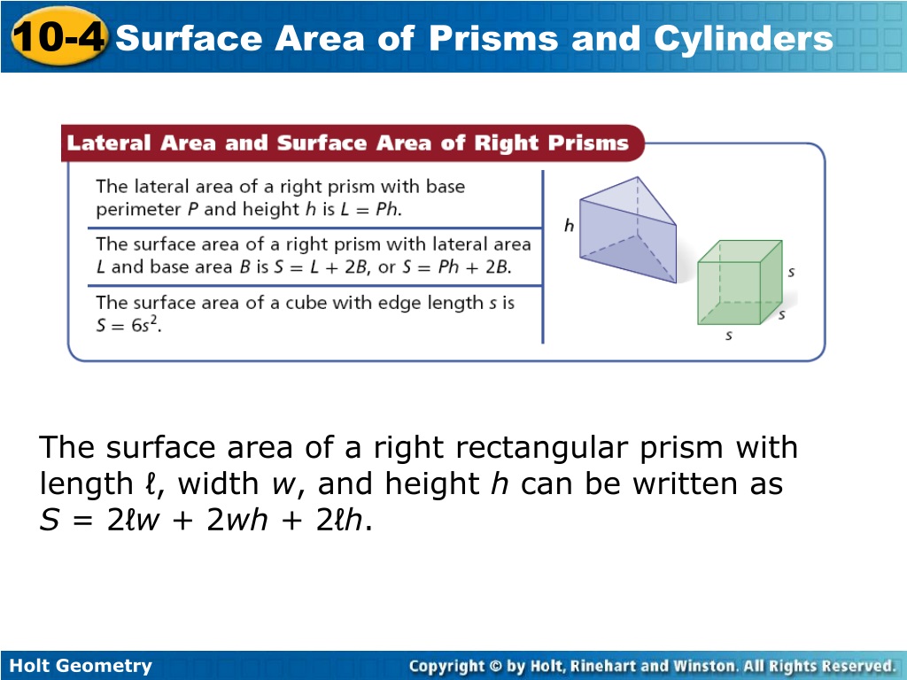 sa of a rectangular prism formula