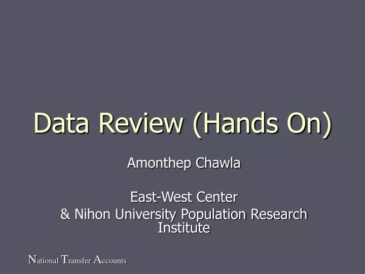 data review hands on n.