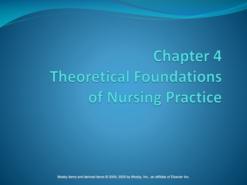 theoretical foundations of nursing practice